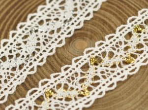 LT023TORCHON 蔥紗蕾絲(雙邊)TORCHON LACE/Metallic