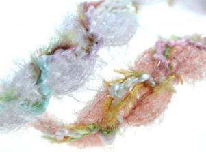 CT379水晶蔥/混色長毛編織帶CRYSTAL AND MOLE BRAID