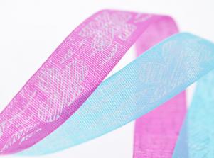 DA592平織帶/印素描花PRINTED RIBBON